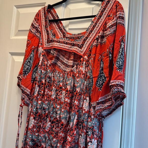 Free People Midsummers Dream Babydoll Dress in the Poppy Combo color - Picture 5 of 7